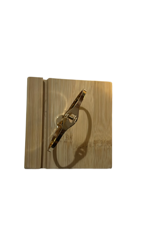 Luna Noir Gold Cuff Bracelet