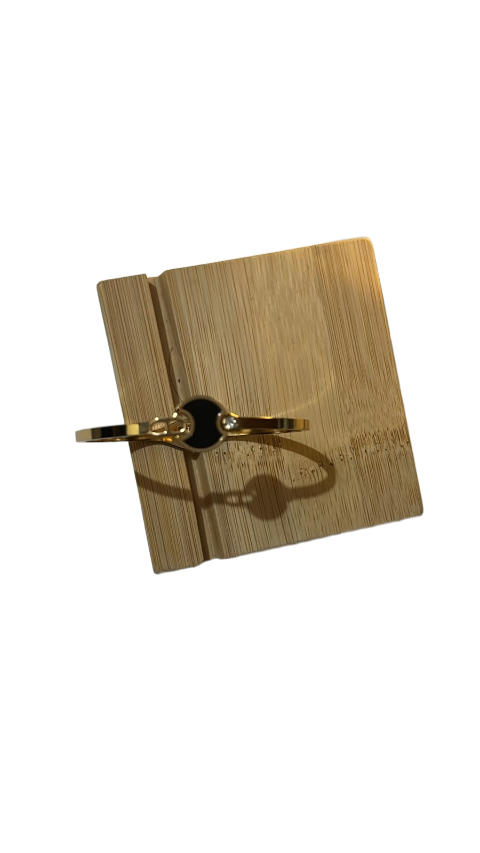 Luna Noir Gold Cuff Bracelet