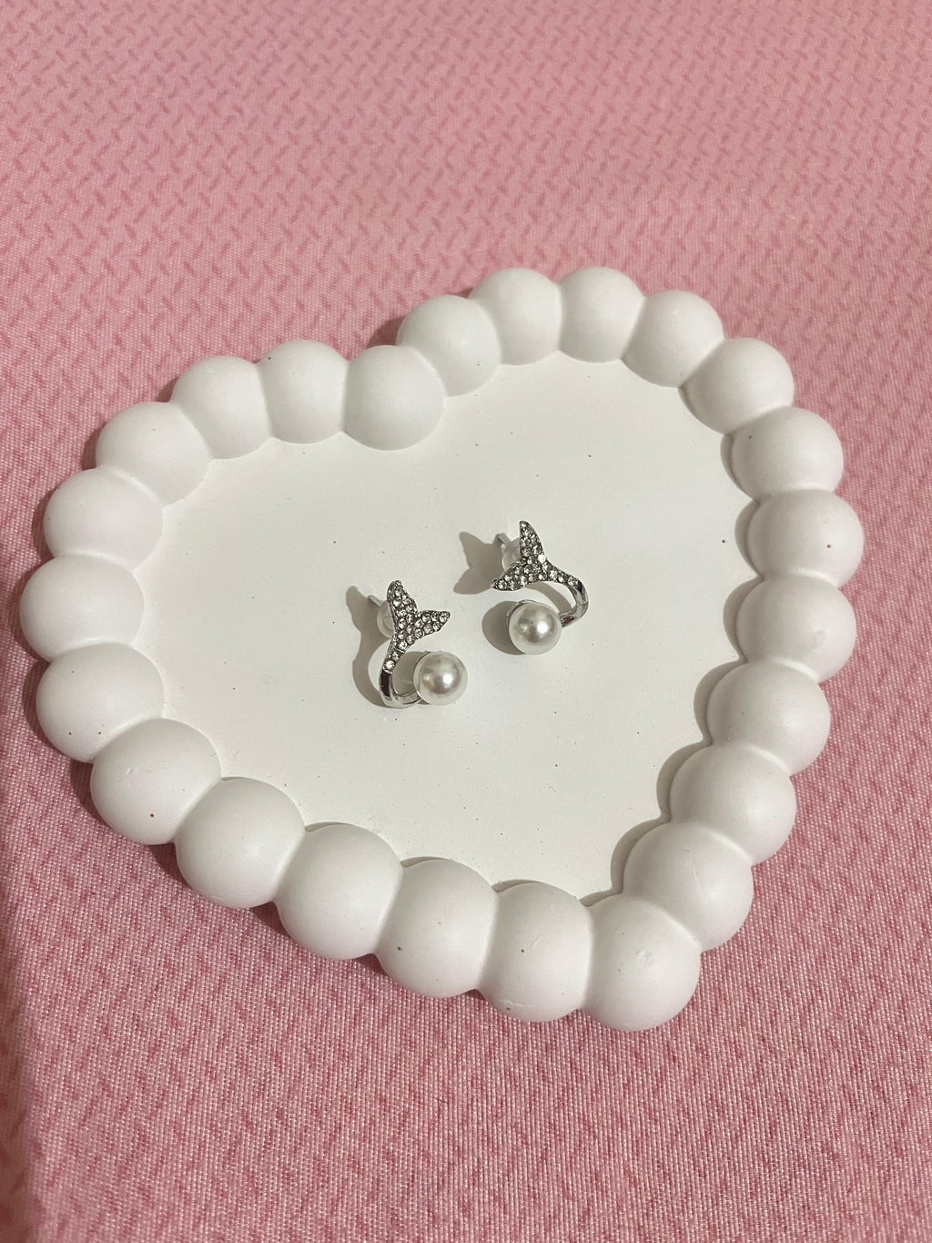 Pearl Butterfly Stud Earrings