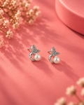 Pearl Butterfly Stud Earrings