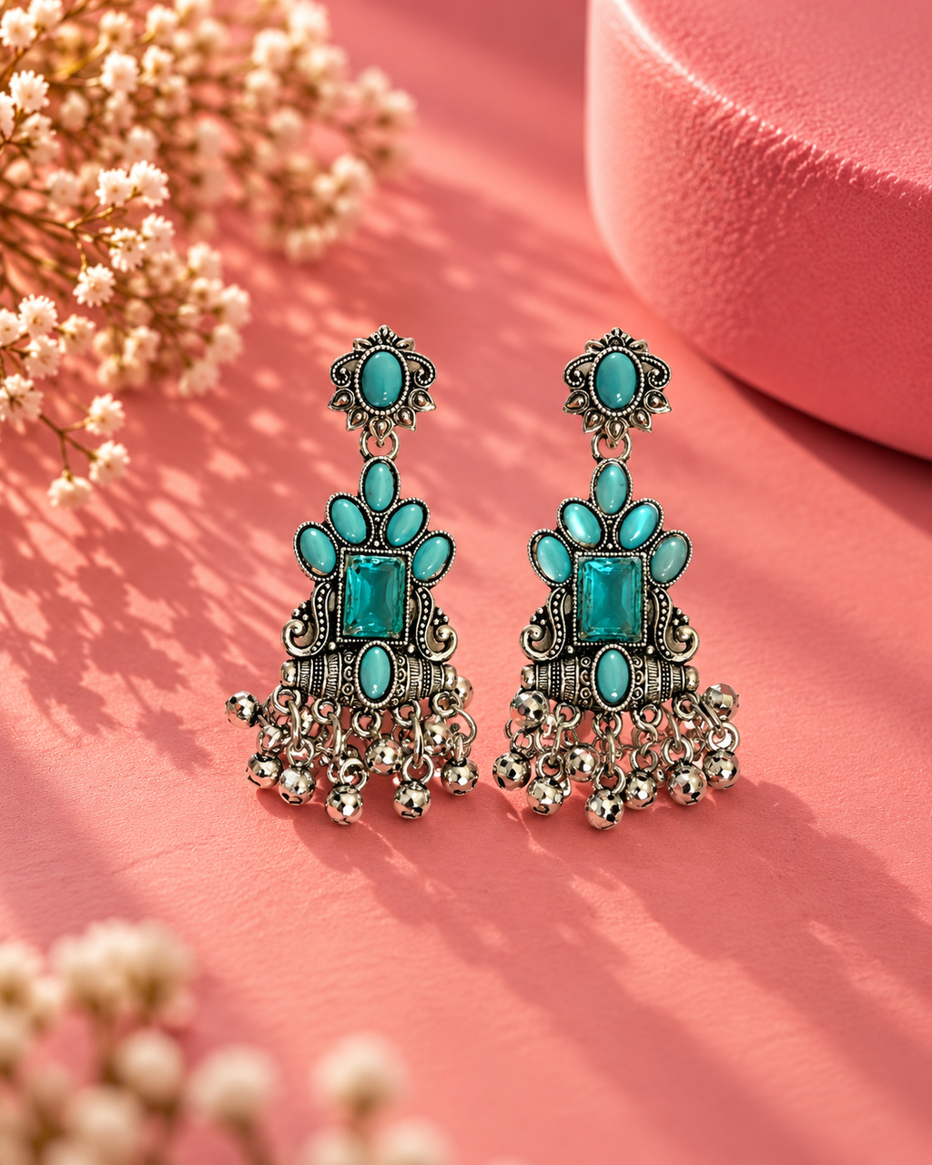 Turquoise Heritage Chandelier Earrings