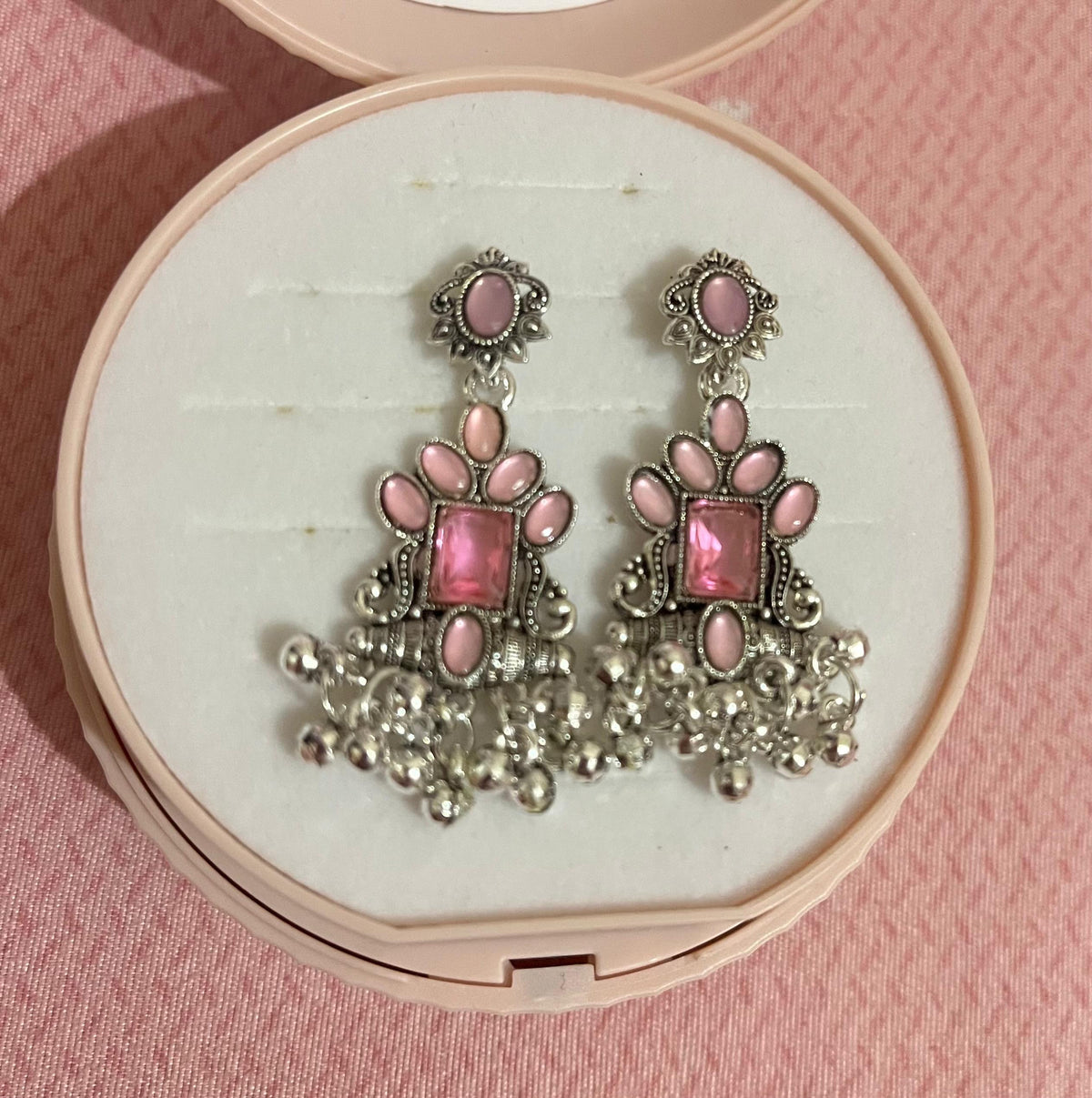 Rose Royale Antique Chandelier Earrings