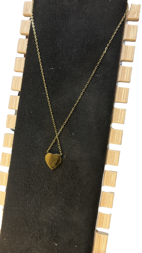 11:11 Heart Pendant Gold Necklace – Minimalist Lucky Charm Necklace for Women