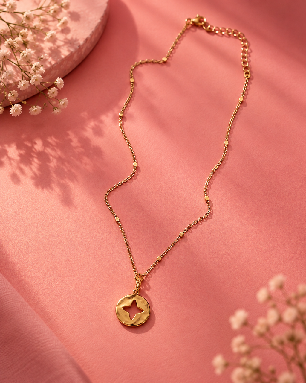 Golden Star Charm Necklace